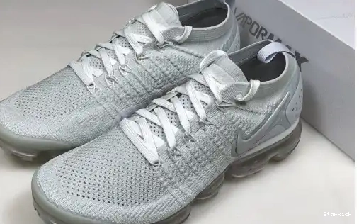 2 GREY WHITE VAPORMAX AIR VAST FLYKNIT 942842-105 0614